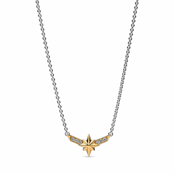 שרשרת כסף וציפוי זהב מארוול Octogram Star