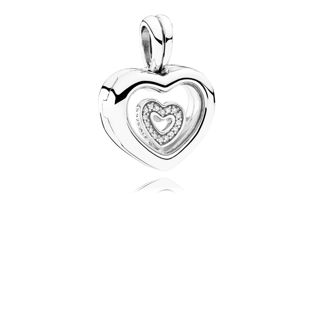 PANDORA LOCKET תליון לב נפתח קטן