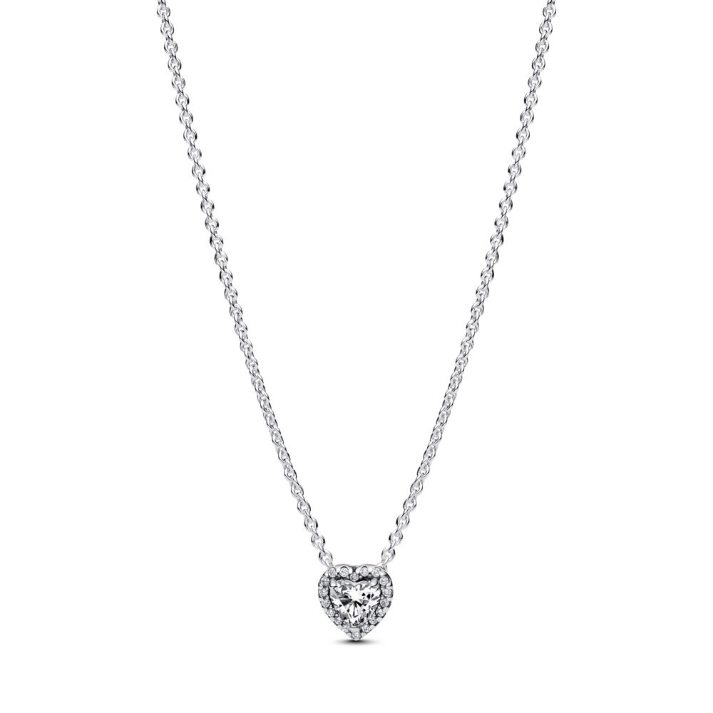 שרשרת כסף לב מנצנץ