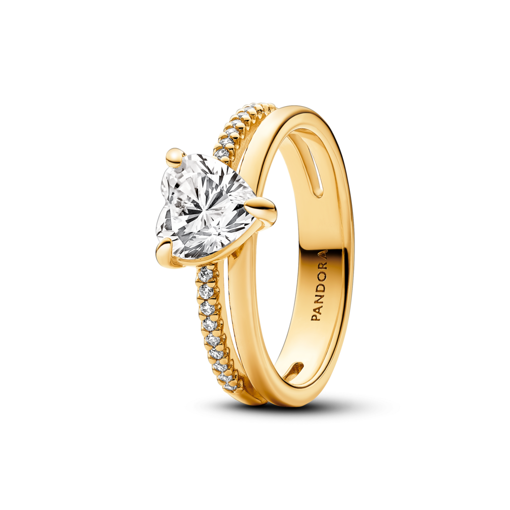 טבעת כפולה ציפוי זהב לאב איט