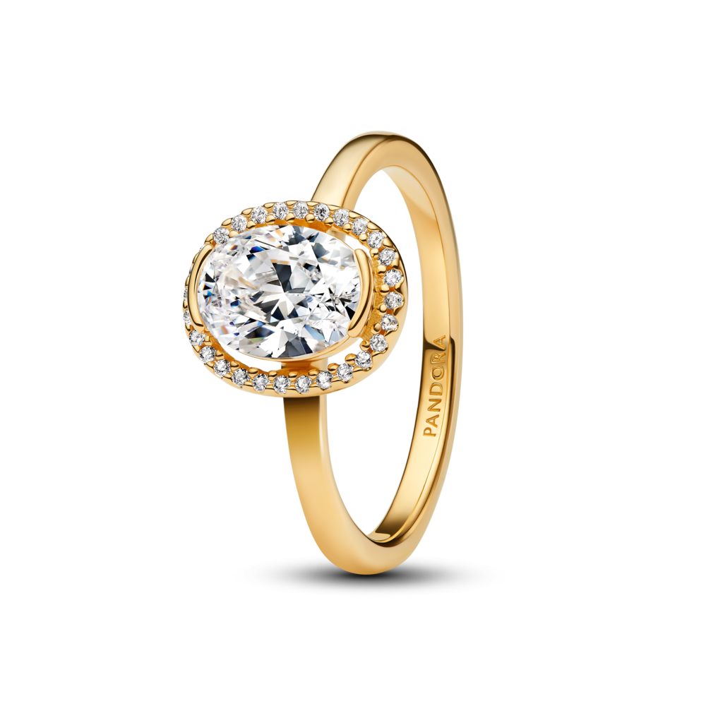 טבעת ציפוי זהב זרקון גדול