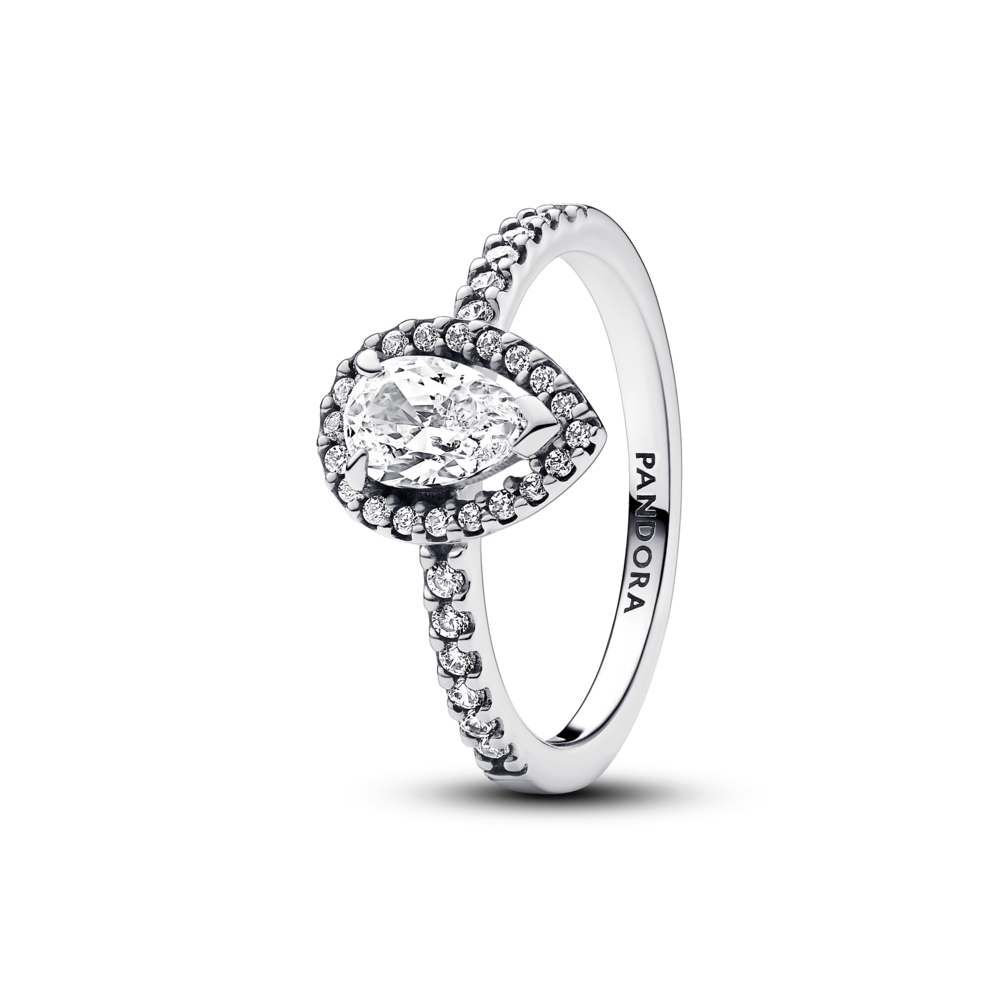 טבעת כסף ספרקלינג היילו