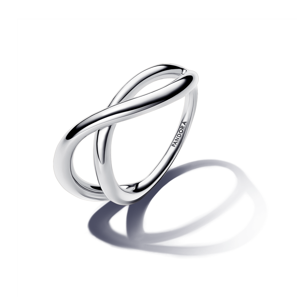 טבעת כסף גל אינפיניטי