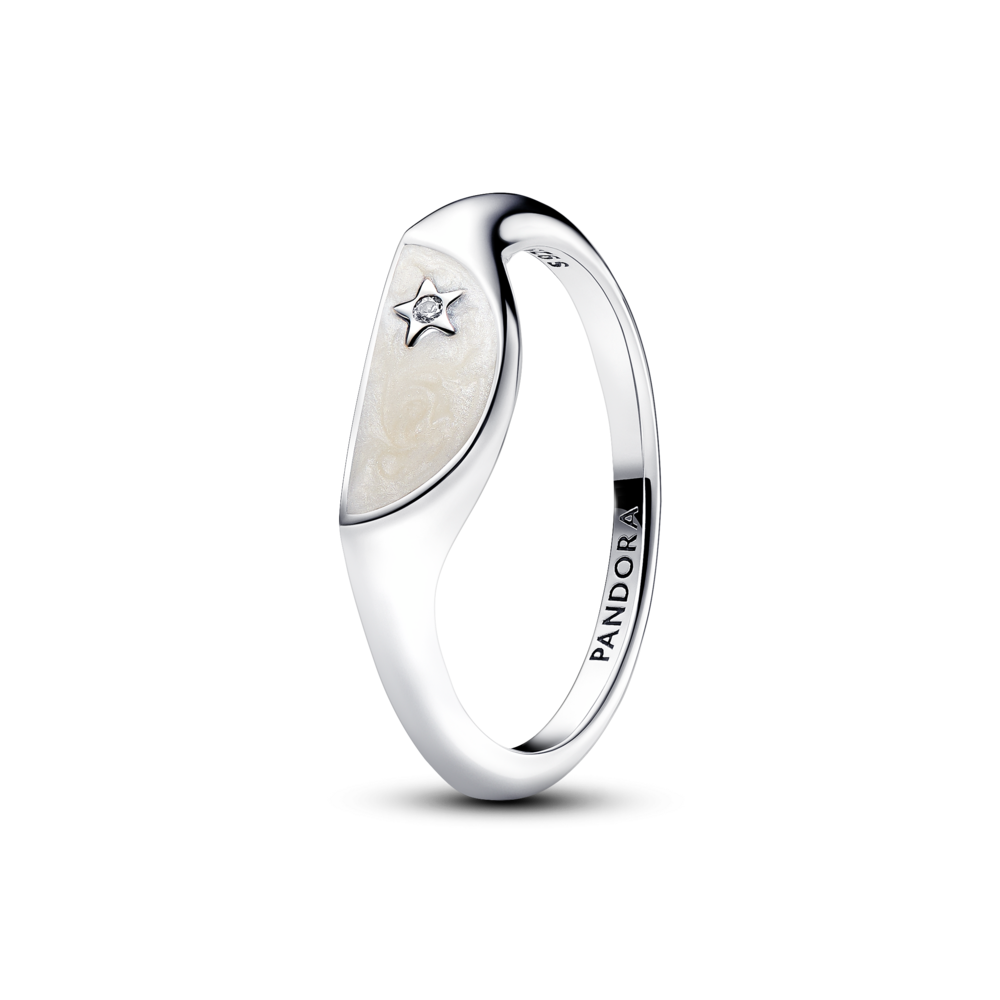 טבעת אמייל סטאר ME כסף