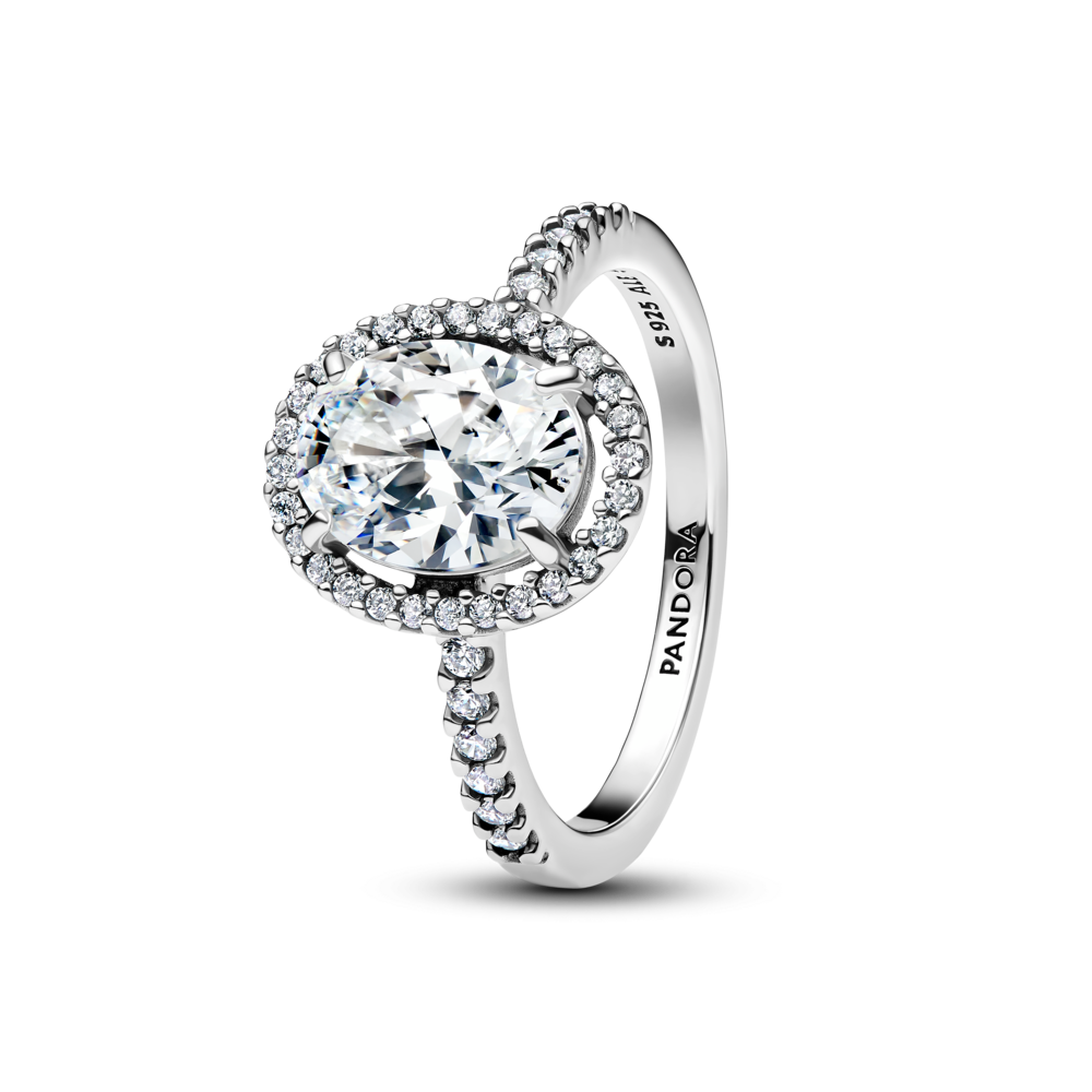 טבעת כסף זרקון גדול