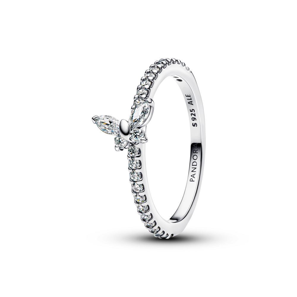 טבעת כסף פרפר