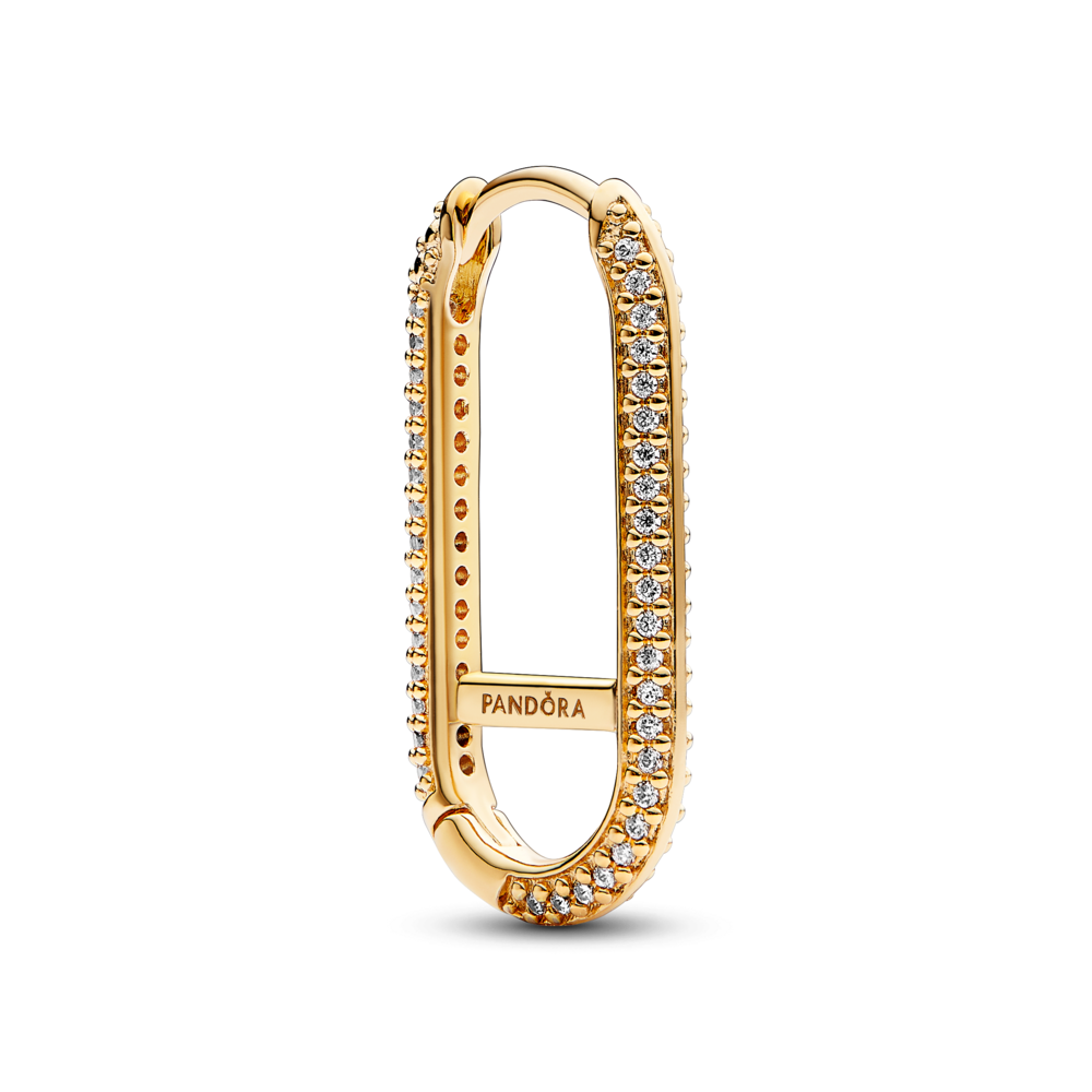 עגיל ציפוי זהב בודד ME לינק פאווה ארוך