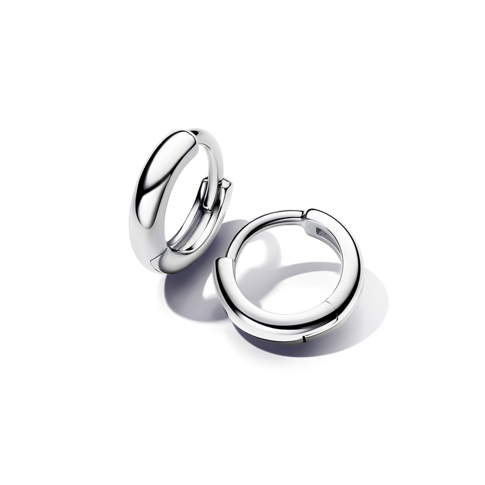 עגילי חישוק מיני קלאסיק כסף