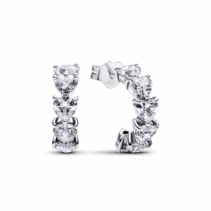 עגילי חישוק כסף איטרניטי לאב