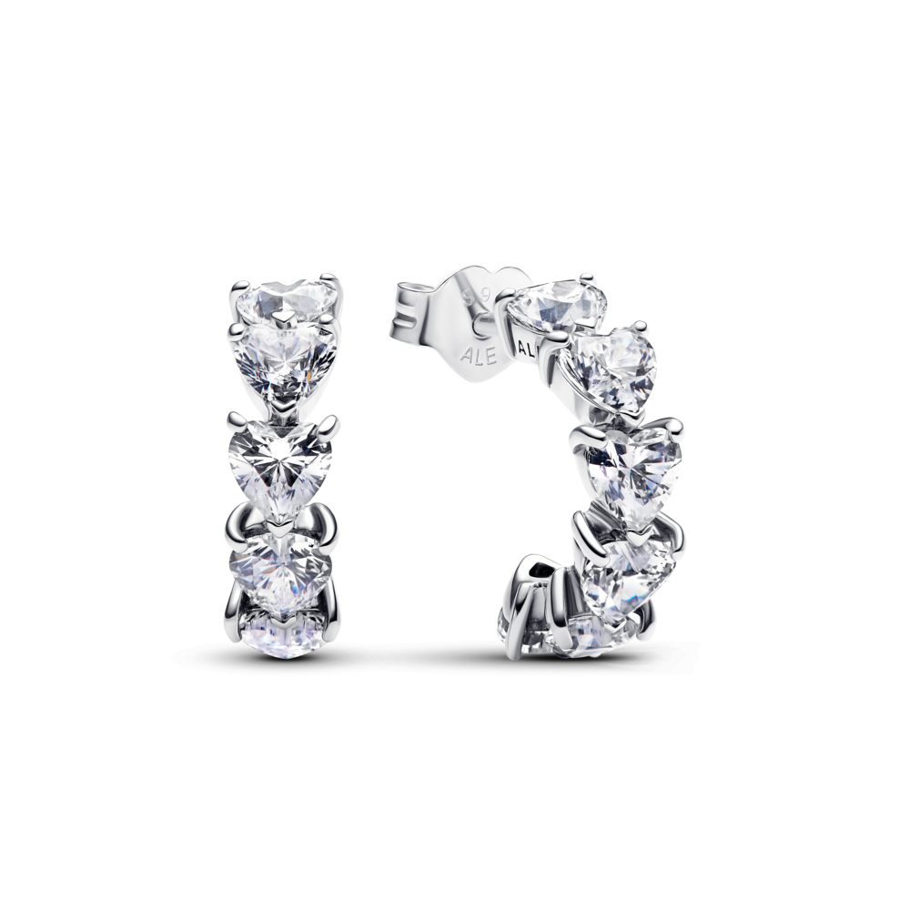 עגילי חישוק כסף איטרניטי לאב