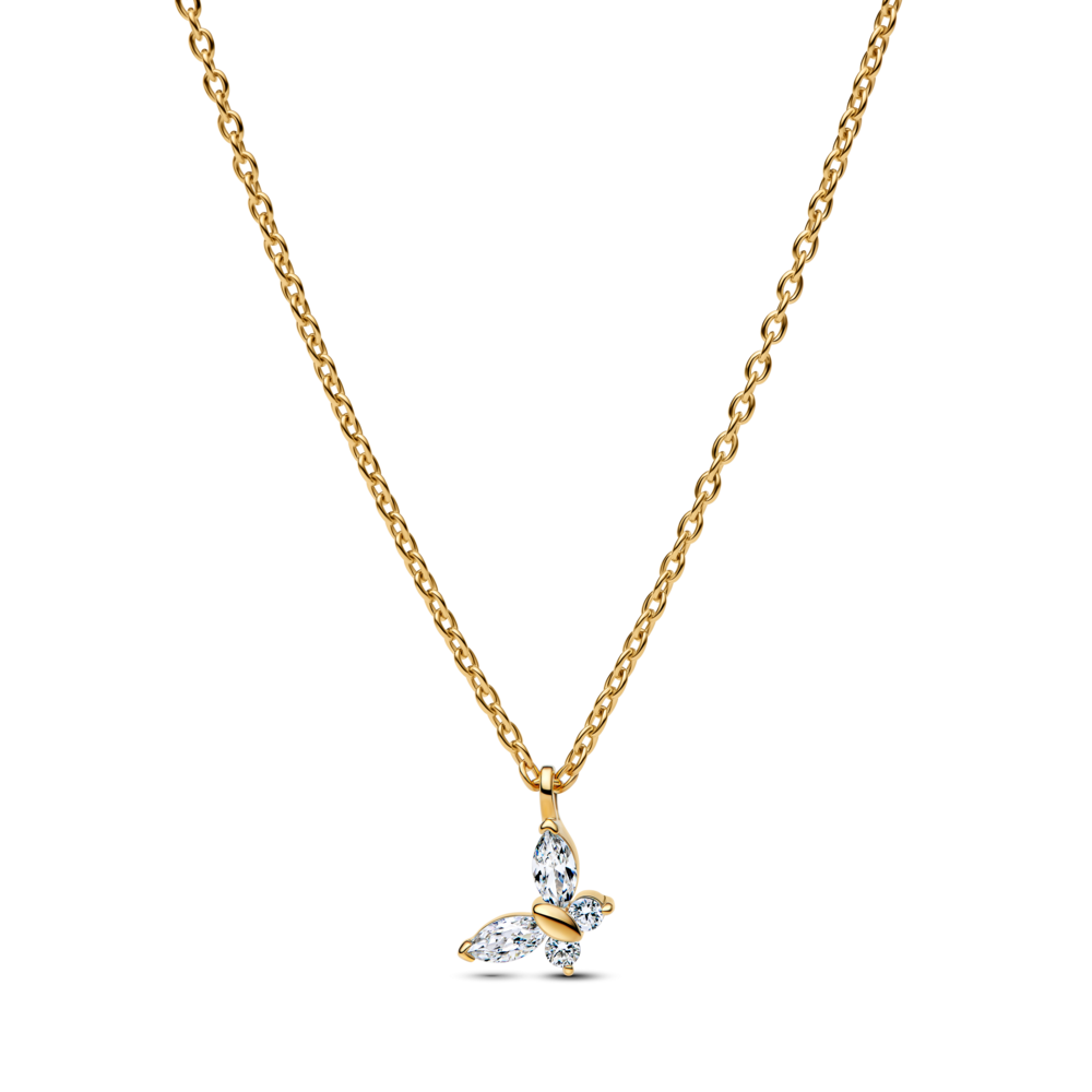 שרשרת פרפר ציפוי זהב