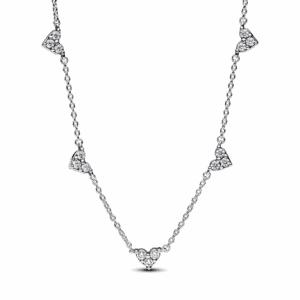 שרשרת כסף תליוני טריפל לאב