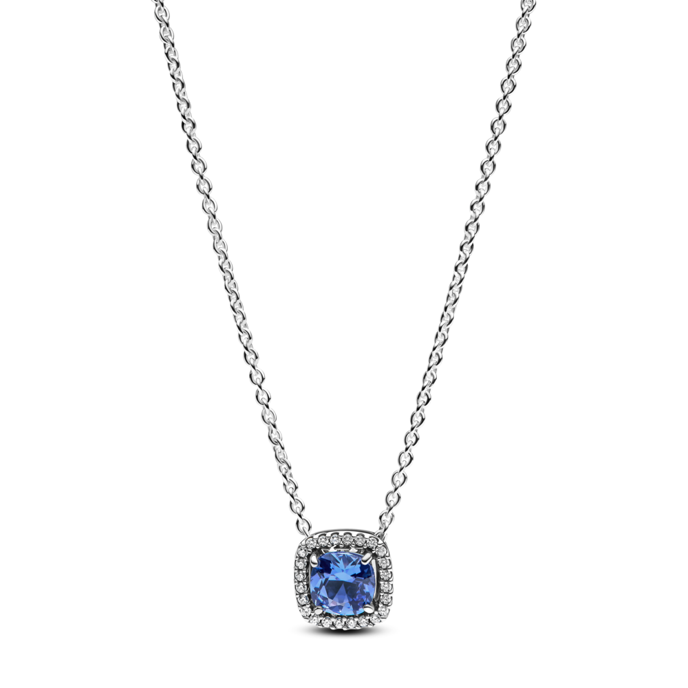 שרשרת כסף אבן כחולה