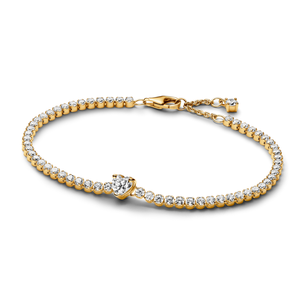 צמיד טניס טייני לאב ציפוי זהב