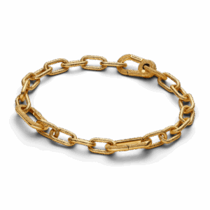 צמיד ציפוי זהב ME בשילוב טקסטורה