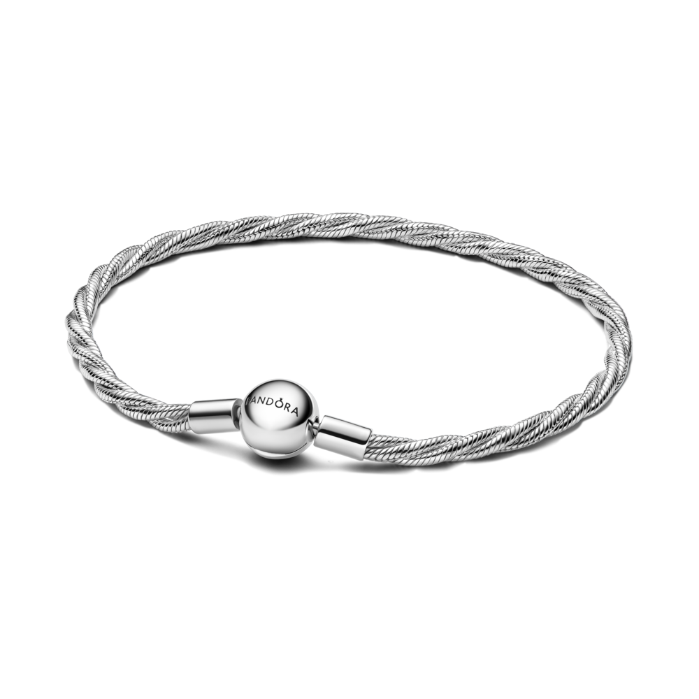 צמיד כסף מומנטס עיצוב טוויסט