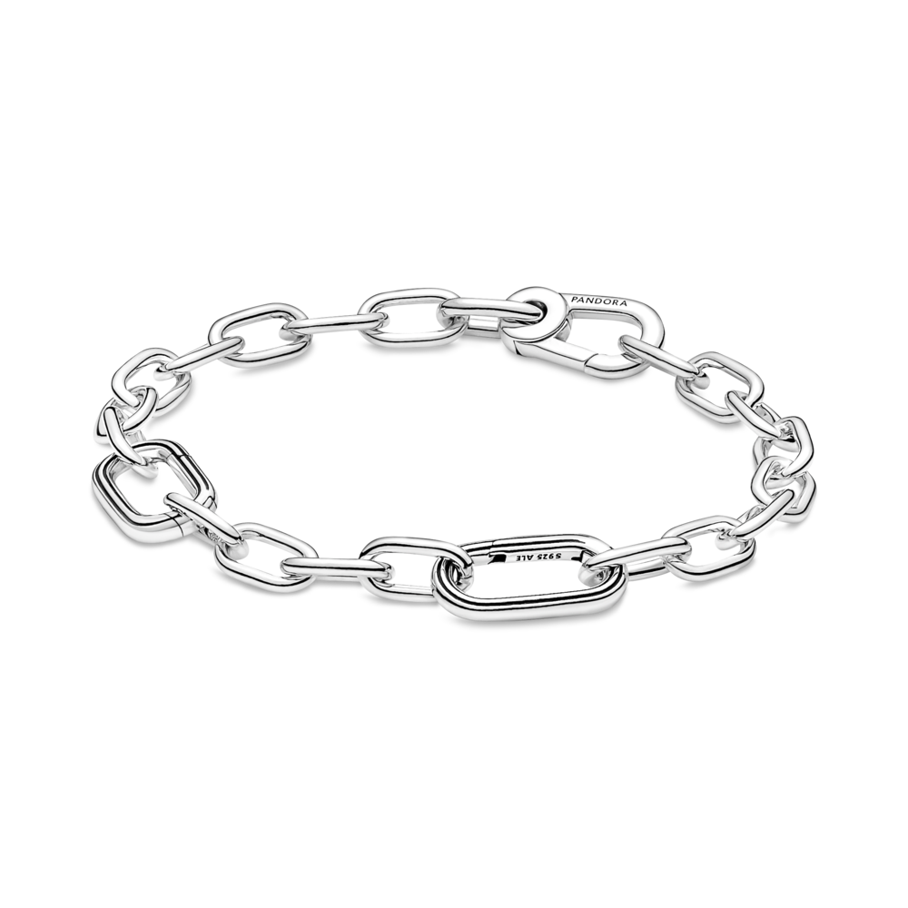 צמיד כסף לינקים ME עם סוגר קרבין