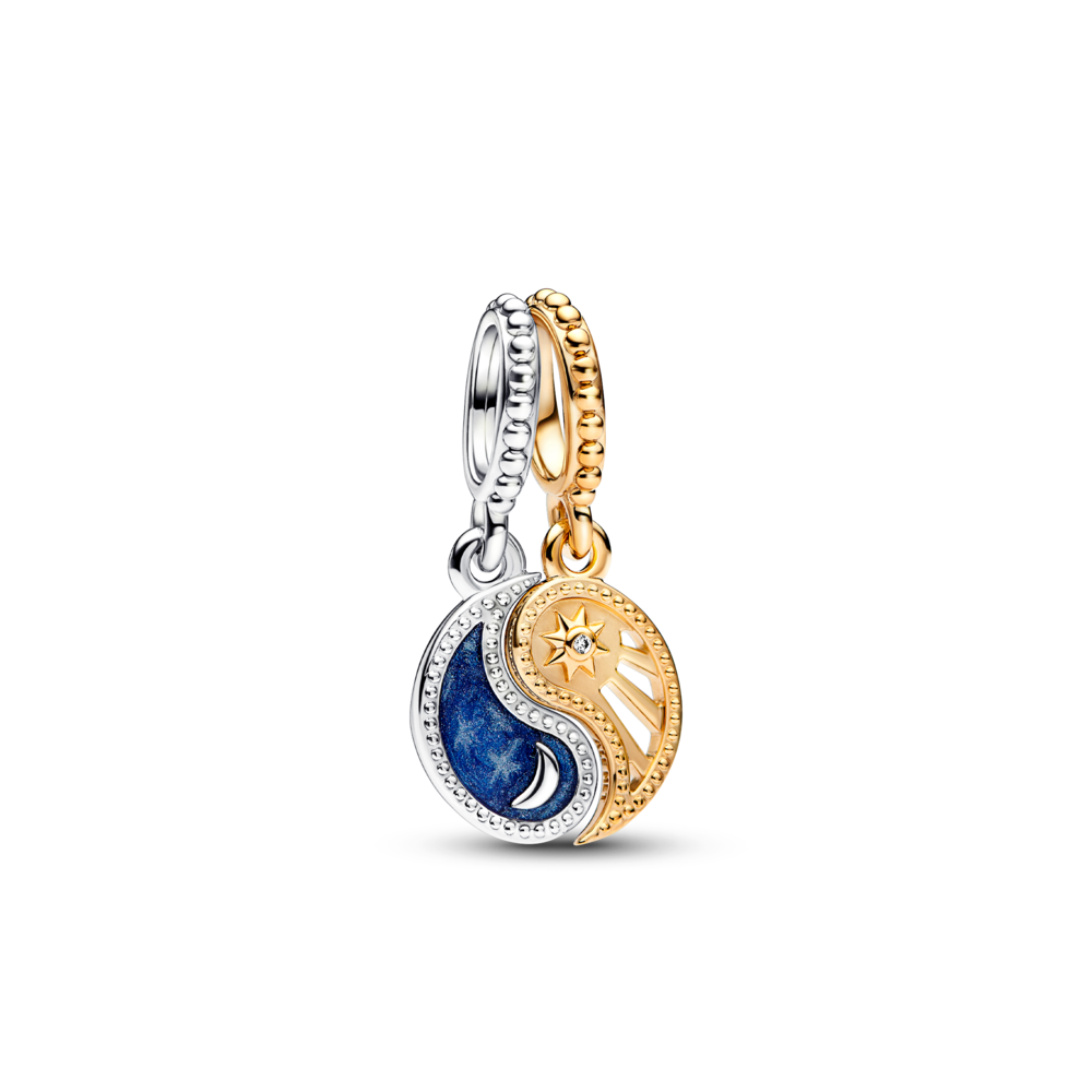 תליון כסף וציפוי זהב יין יאנג