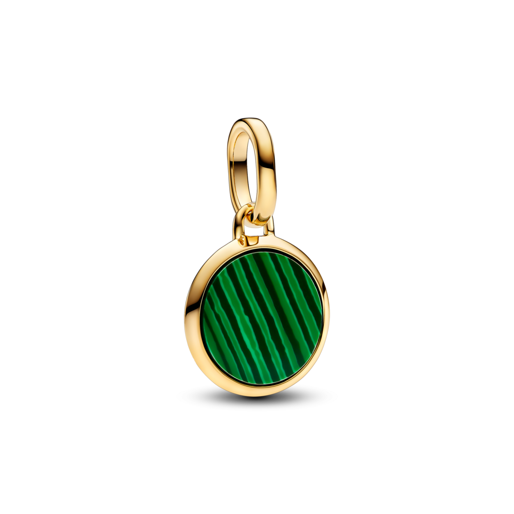 763389C01_1762248950175 מדליון ירוק עגול ME ציפוי זהב