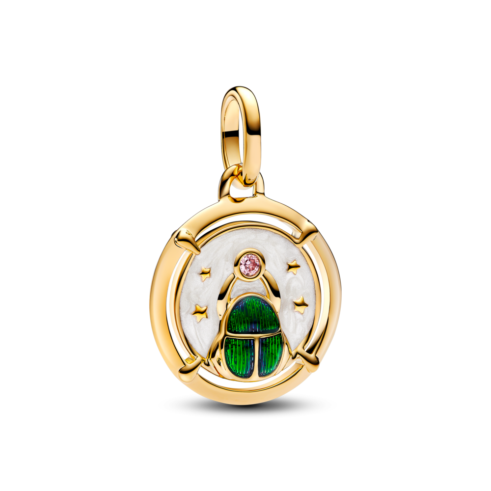 מדליון חיפושית ME ציפוי זהב