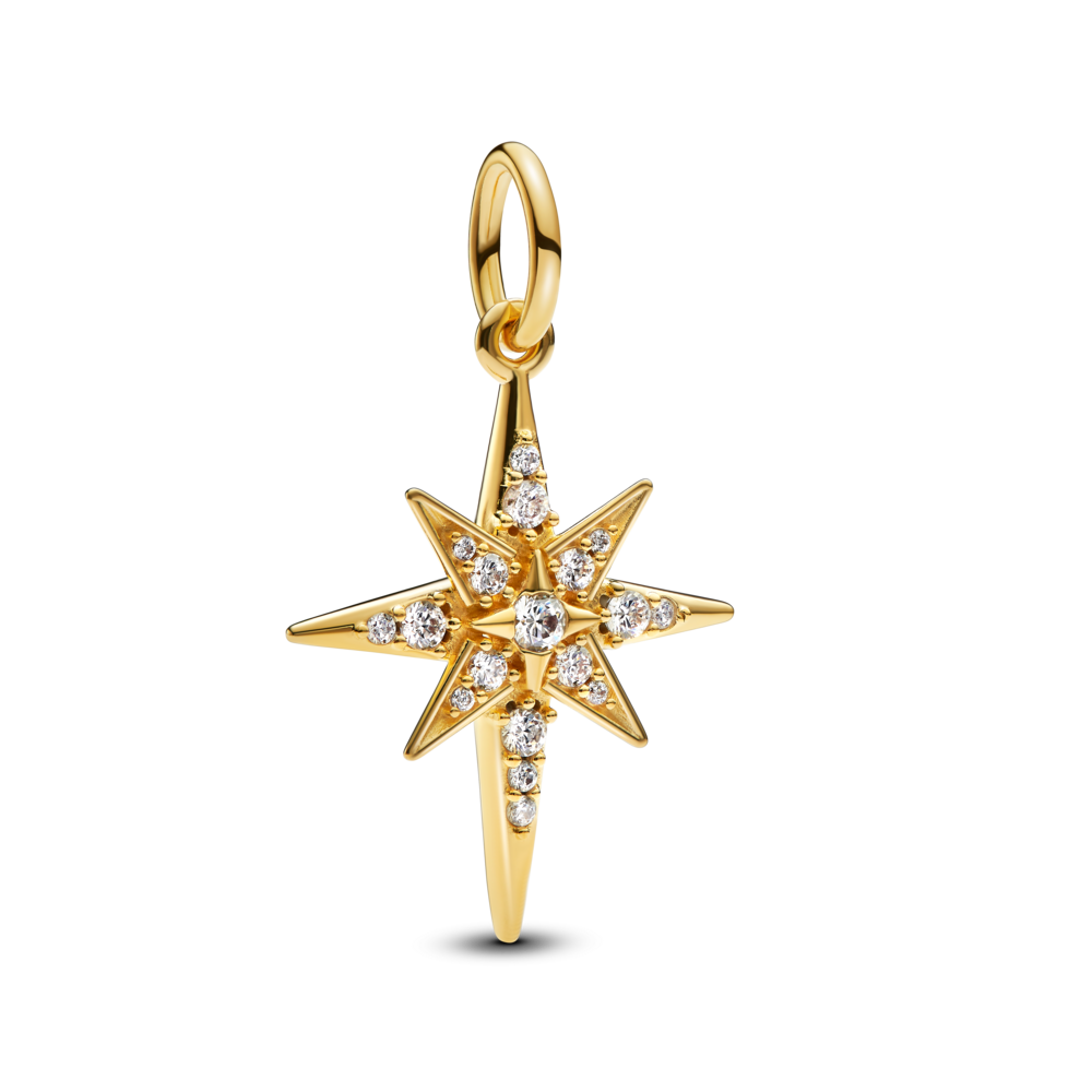 תליון כוכב הצפון ציפוי זהב