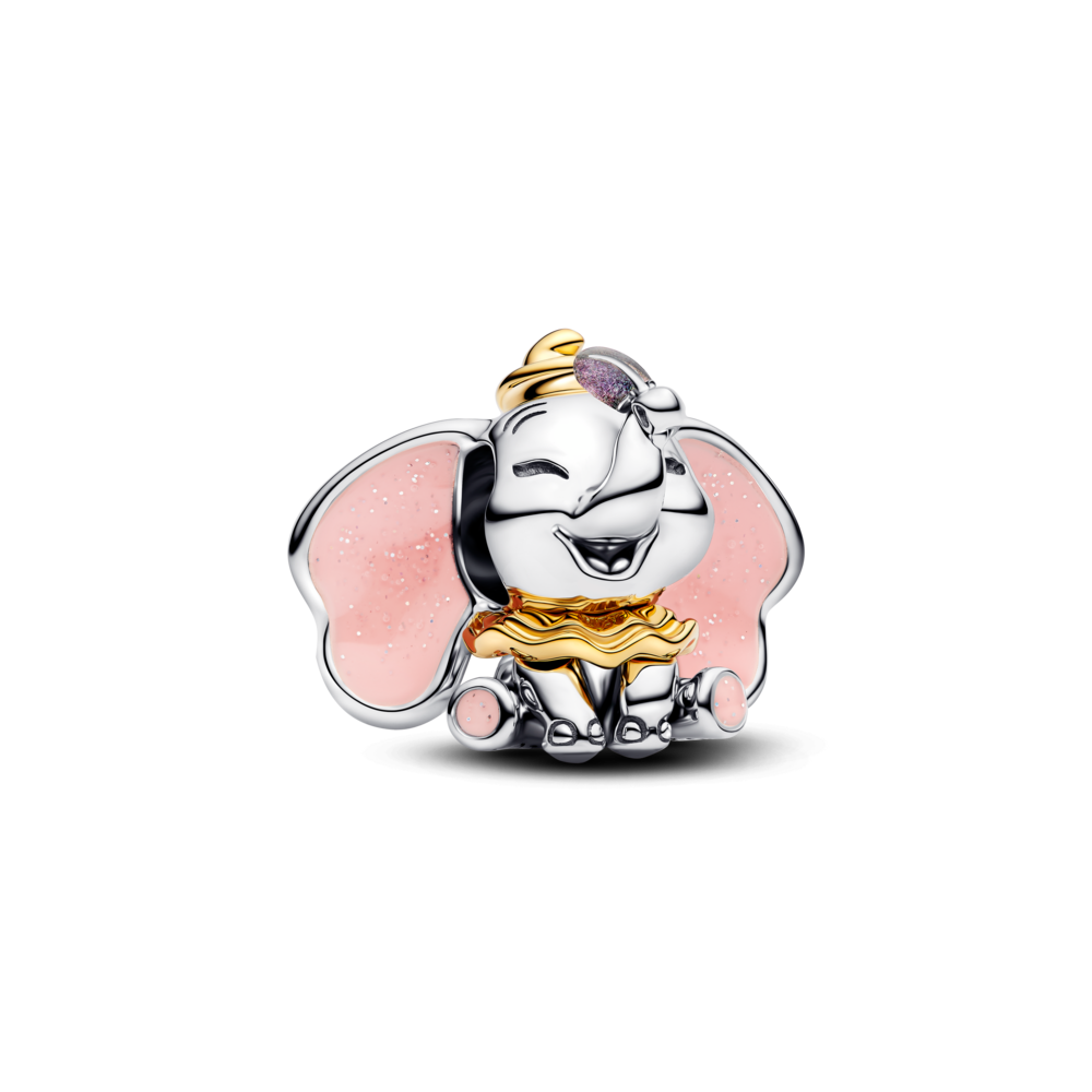 צ’ארמ דמבו דיסני בציפוי זהב וכסף