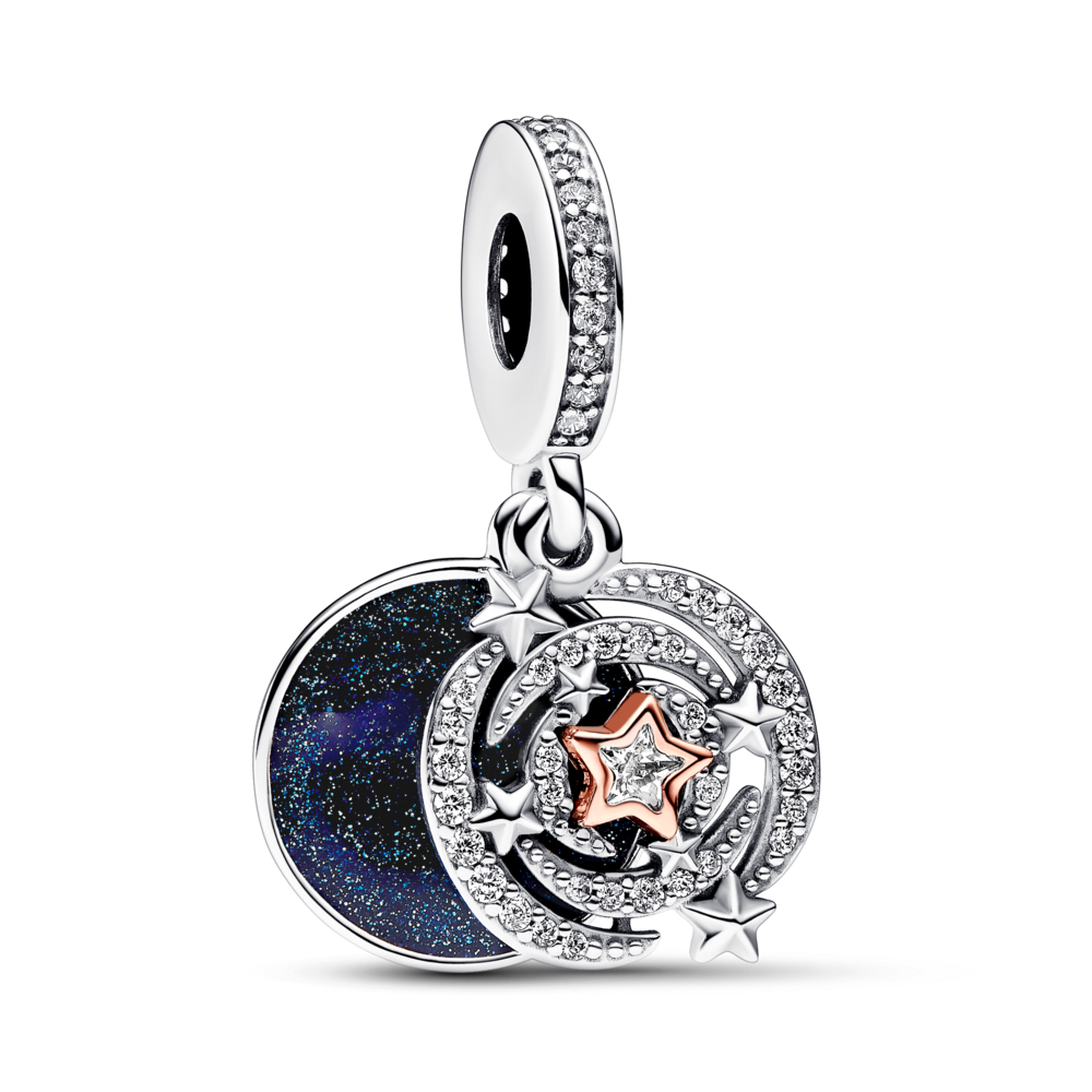 תליון כסף כפול שוטינג סטאר