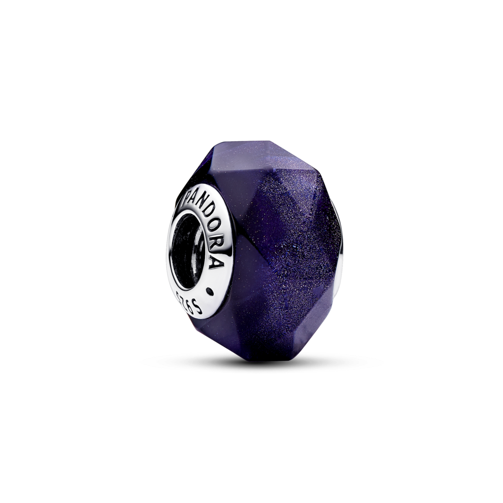 צארמ כסף גיאומטרי זכוכית מוראנו