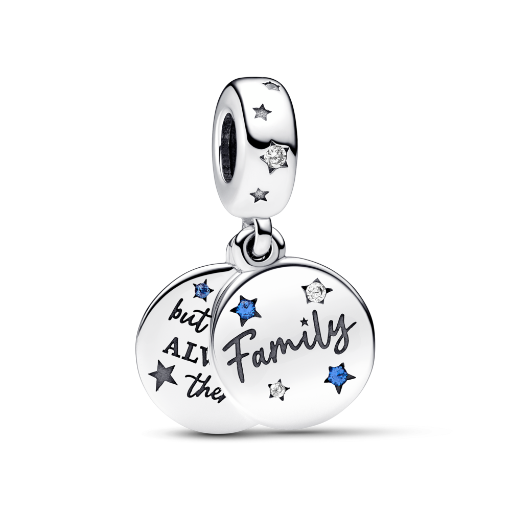 תליון כסף כפול FAMILY