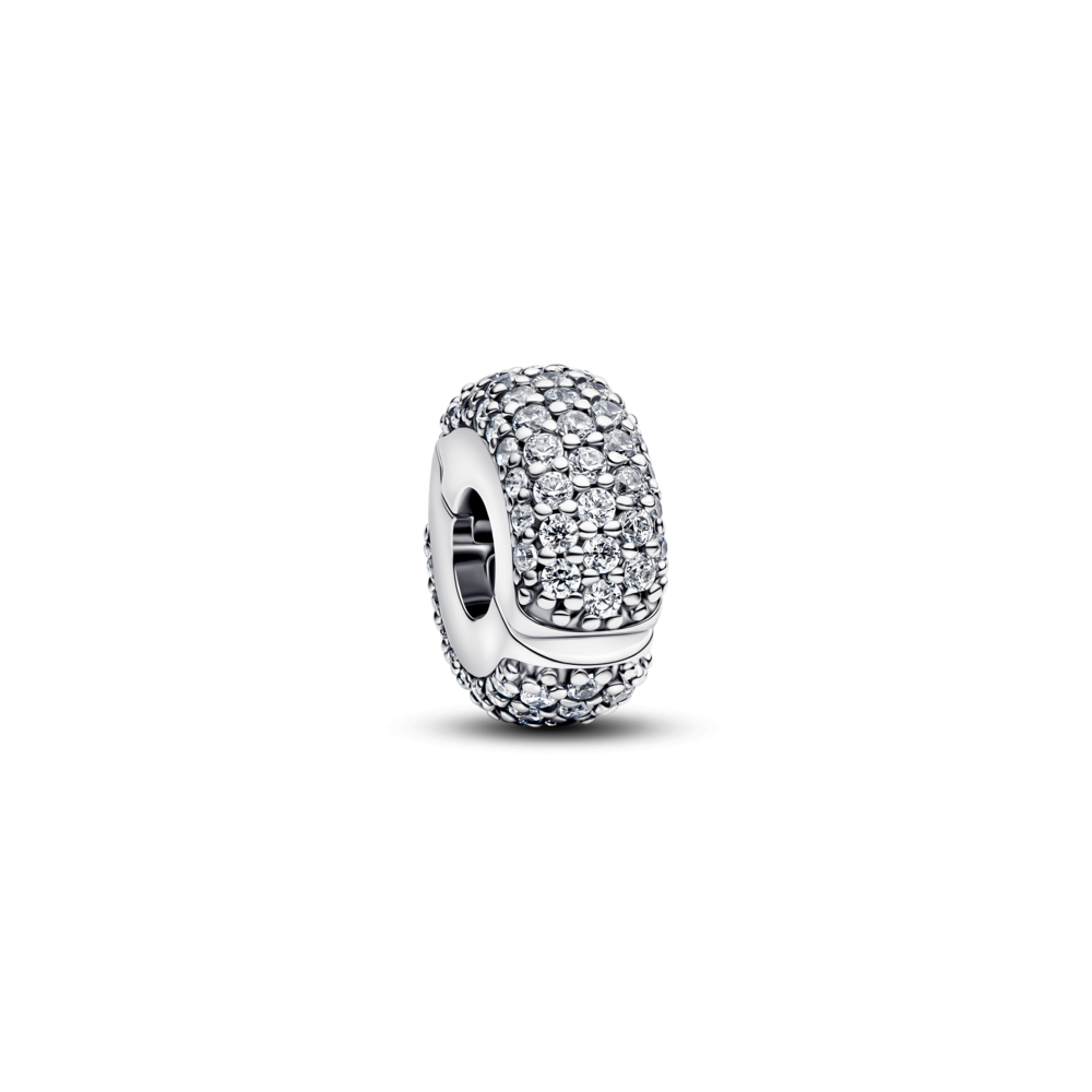 קליפס כסף עם זרקונים