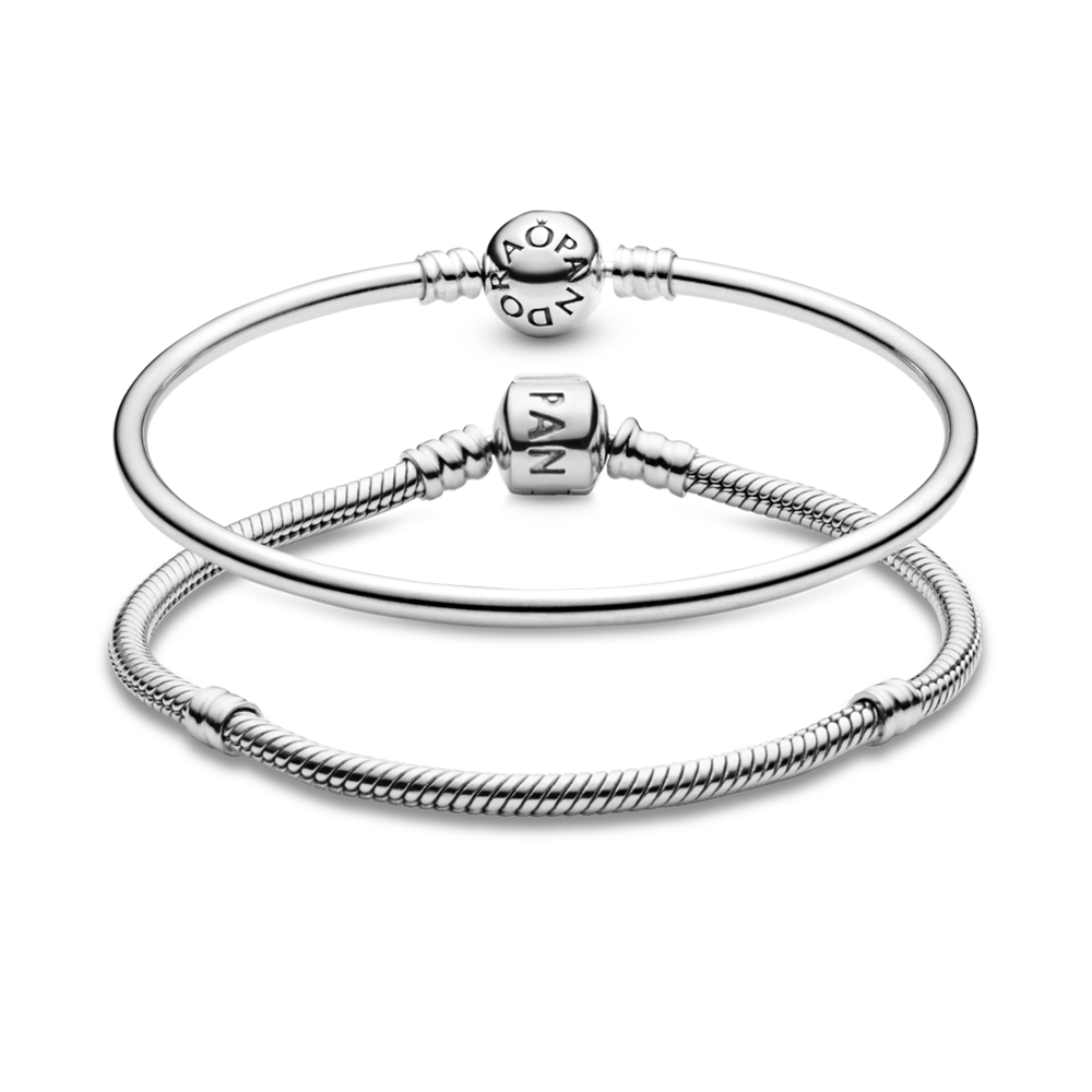 סט צמידי כסף מומנטס קלאסיים